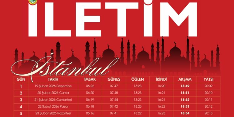 İstanbul’da Sahur ve İftar Saatleri: Ramazan İmsakiyesi 2026